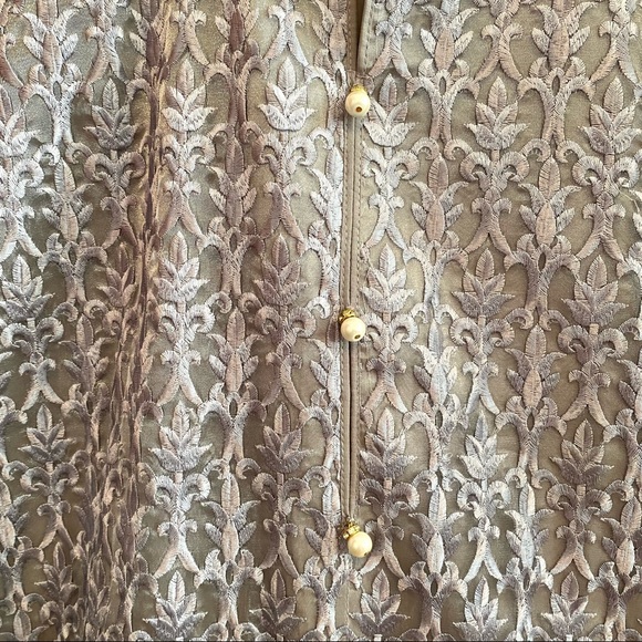 ✨Embroidered Organza Tunic/Long Shirt/Kameez for Formal or Party Wear, in Medium - Picture 3 of 7